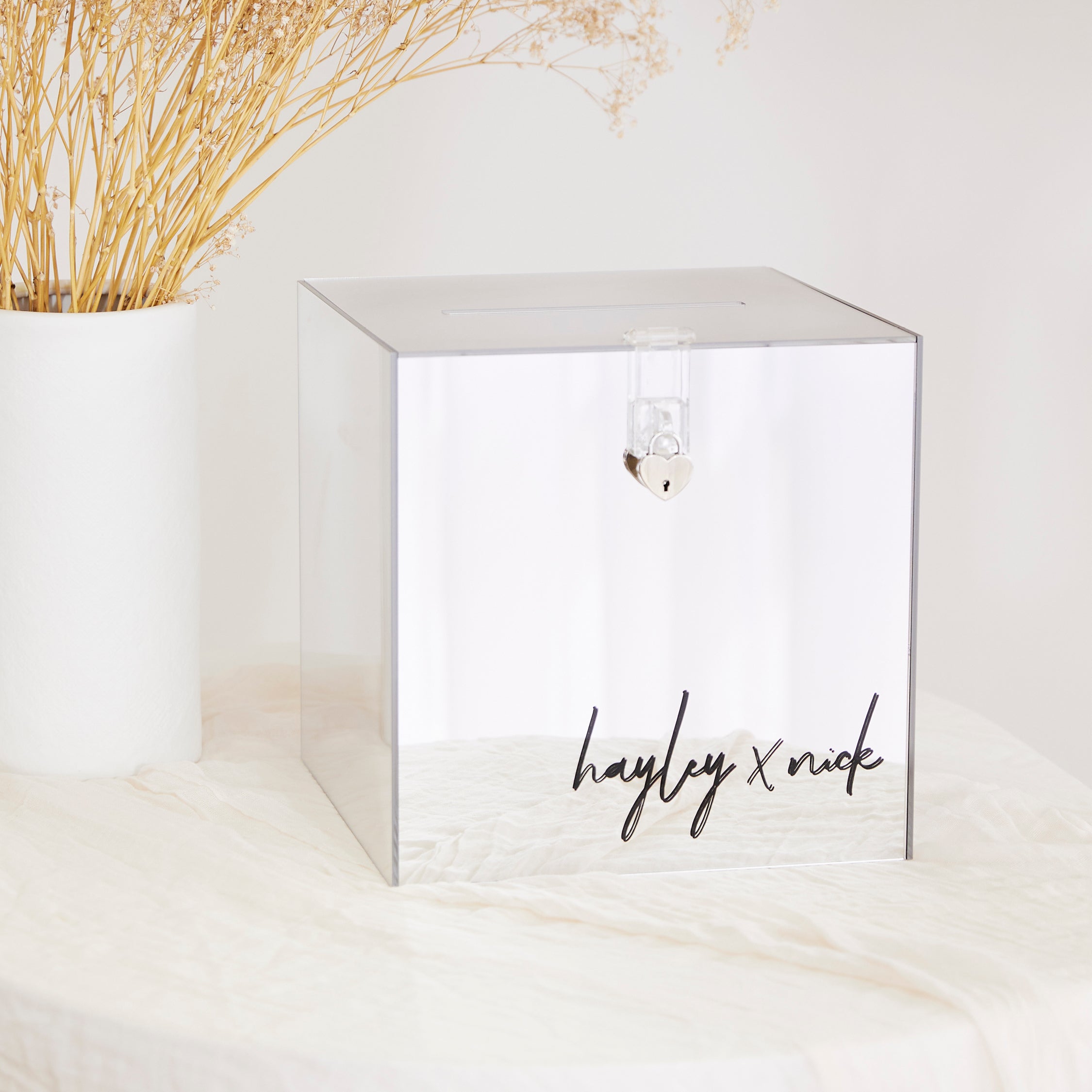 Acrylic Wishing Well - Mirror Silver