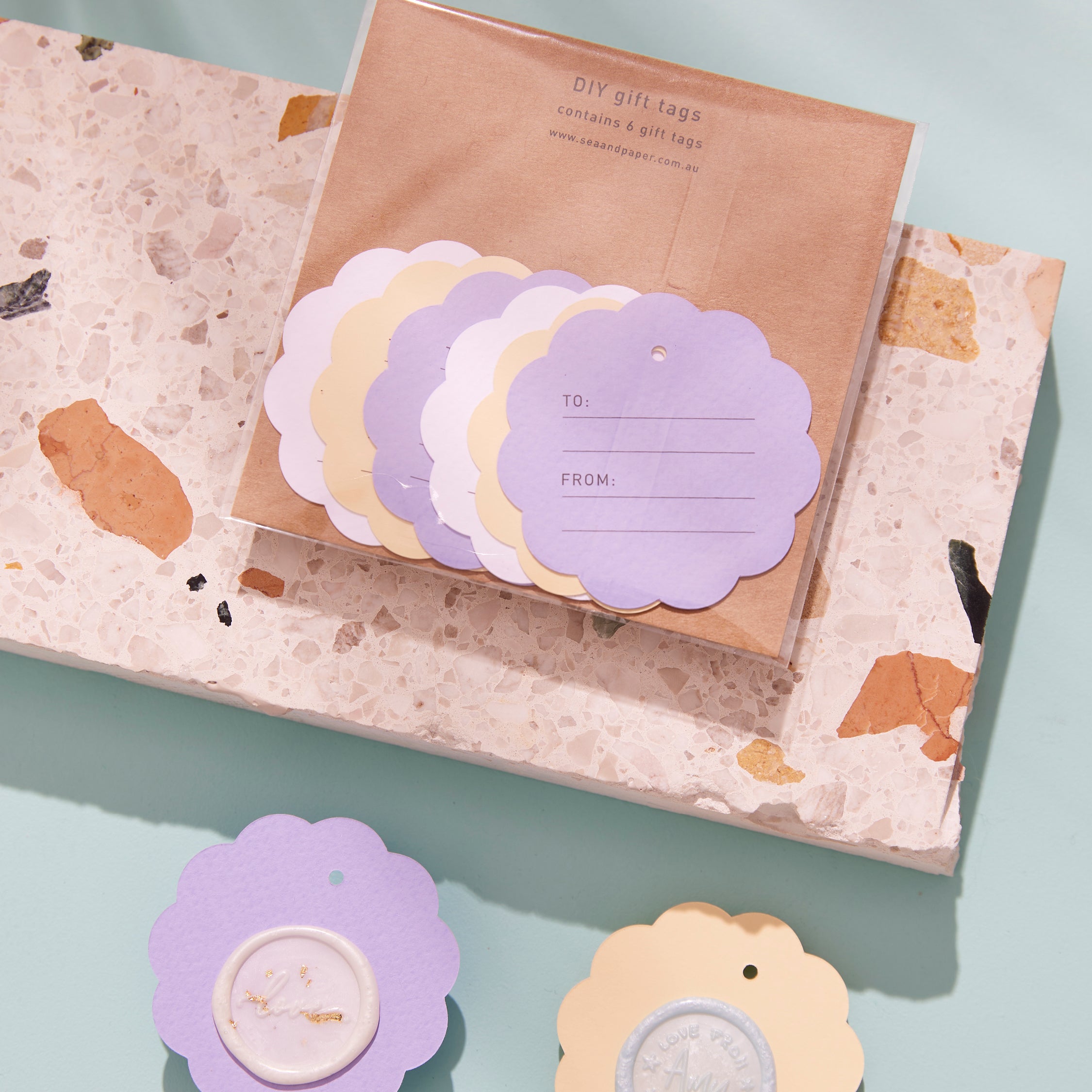 DIY Gift Tags - Scalloped Edge 6 pk