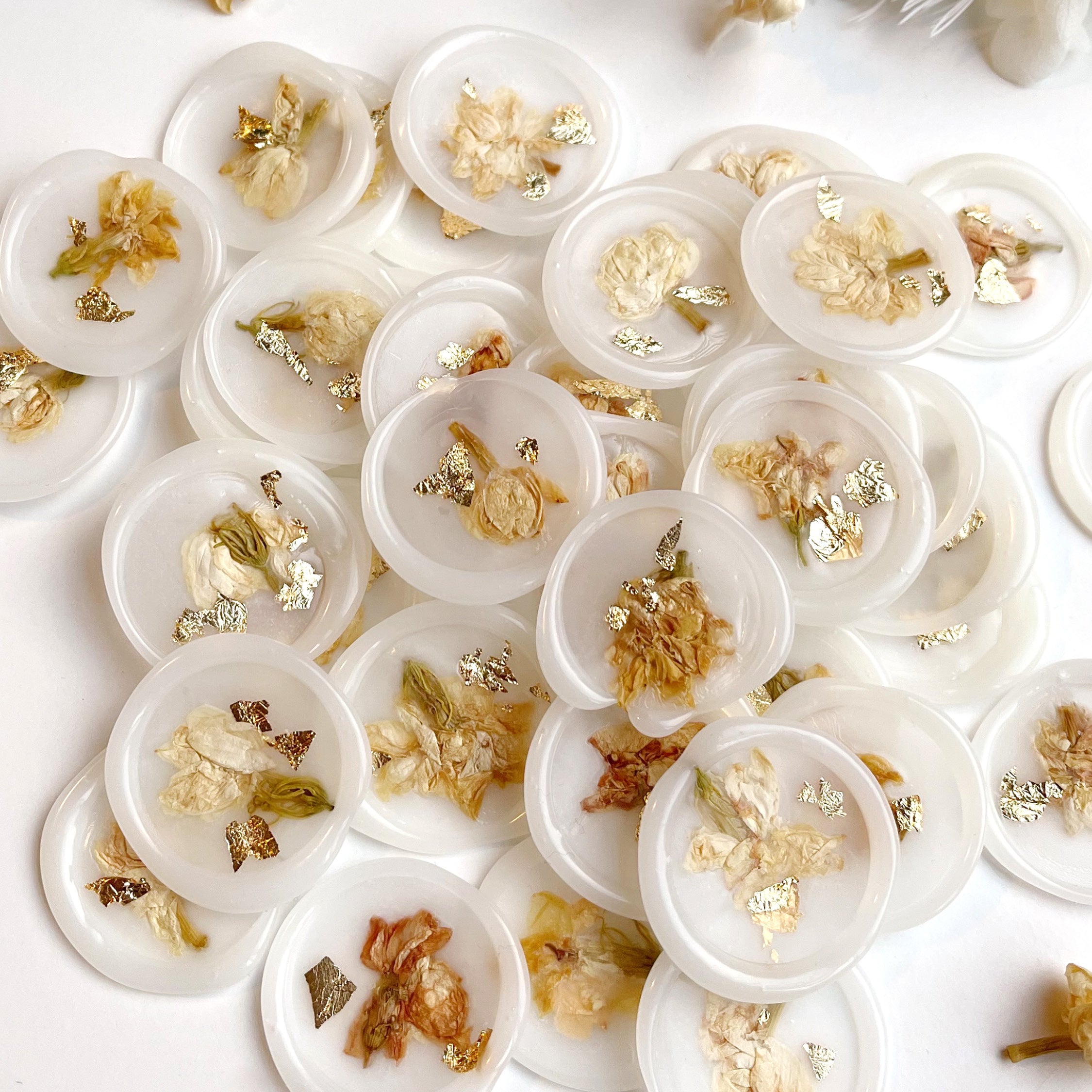 Self-Adhesive Wax Seals - Jasmine Bud