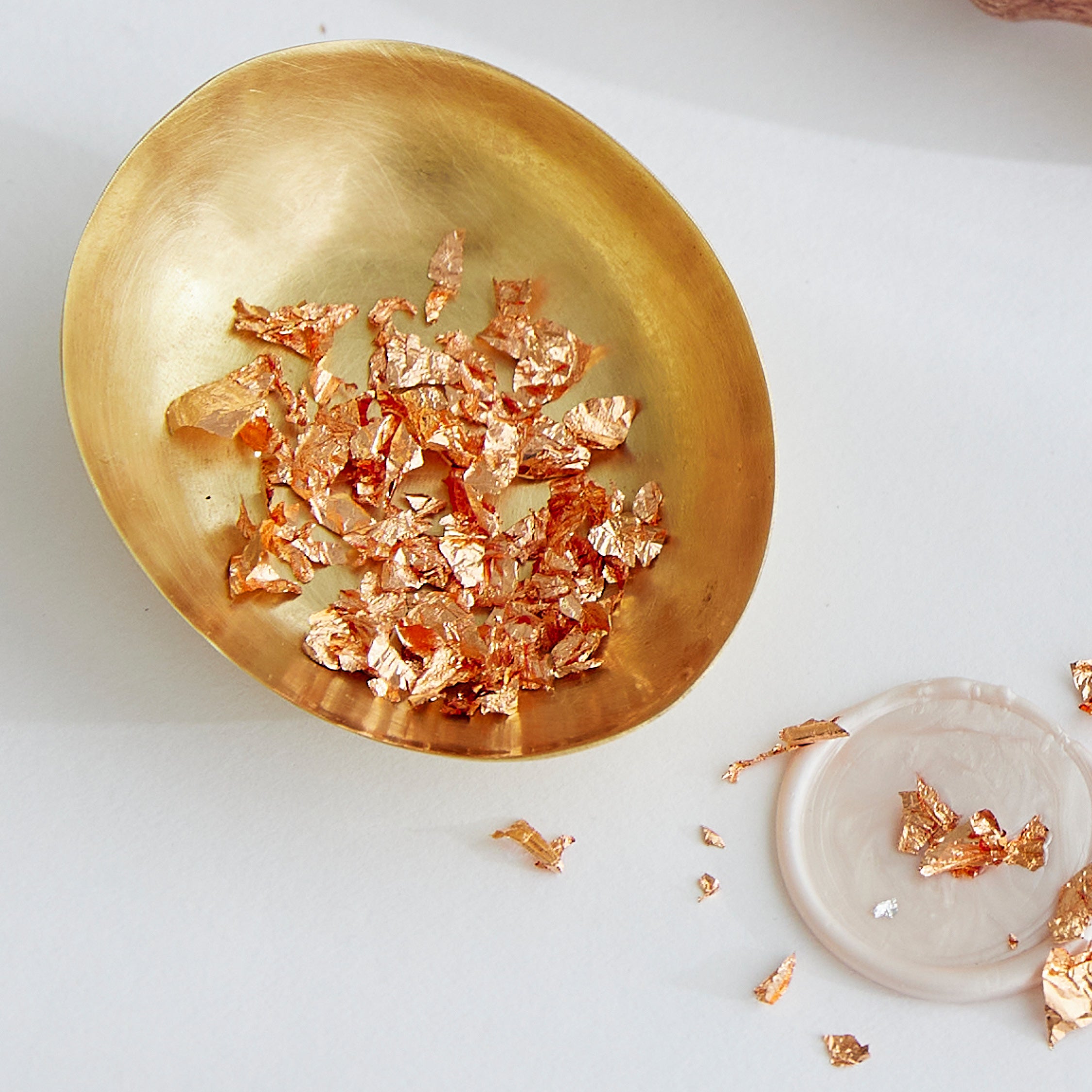 Foil Leaf Jar - Copper