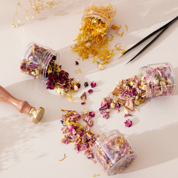 Dried Petal Jar - Rose