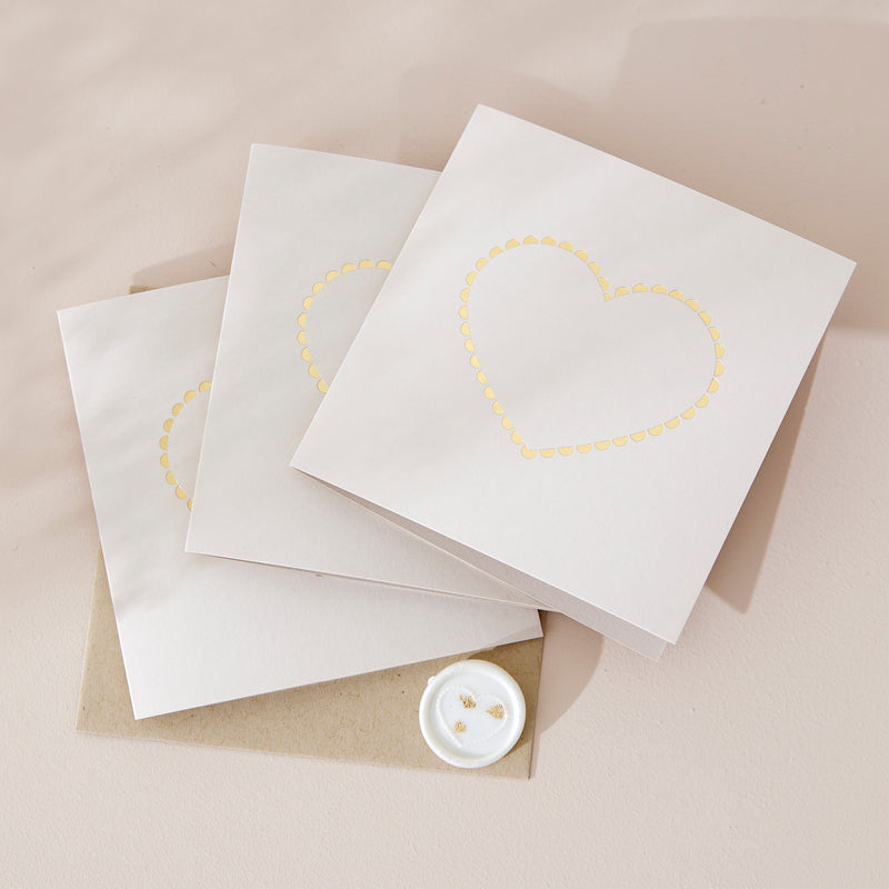 Gift Card & Wax Seal Set - Lace Heart