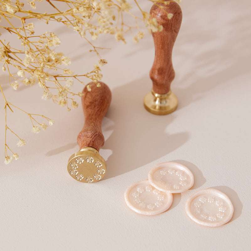 Wax Seal Stamp - Daisy Wreath