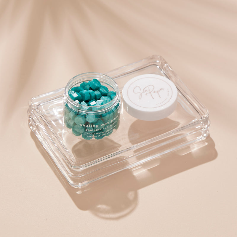 Aqua - Sealing Wax Beads