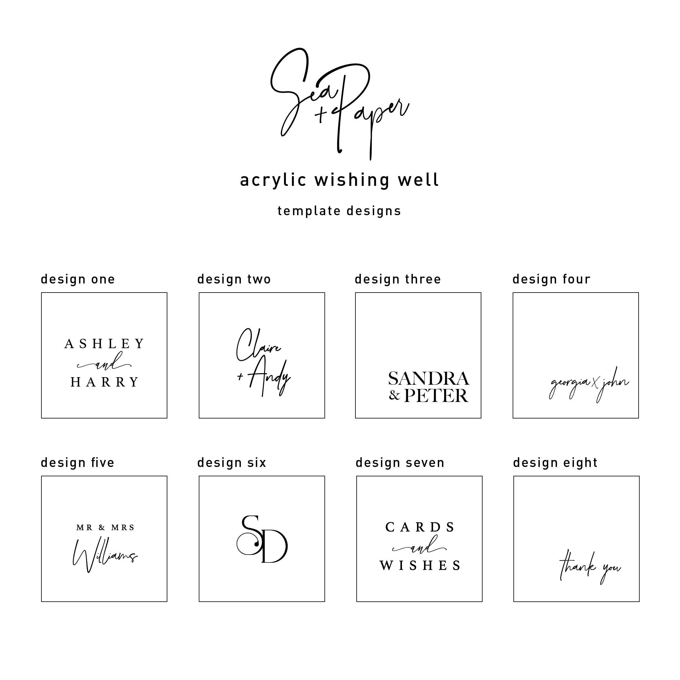 Acrylic Wishing Well - White Seamless