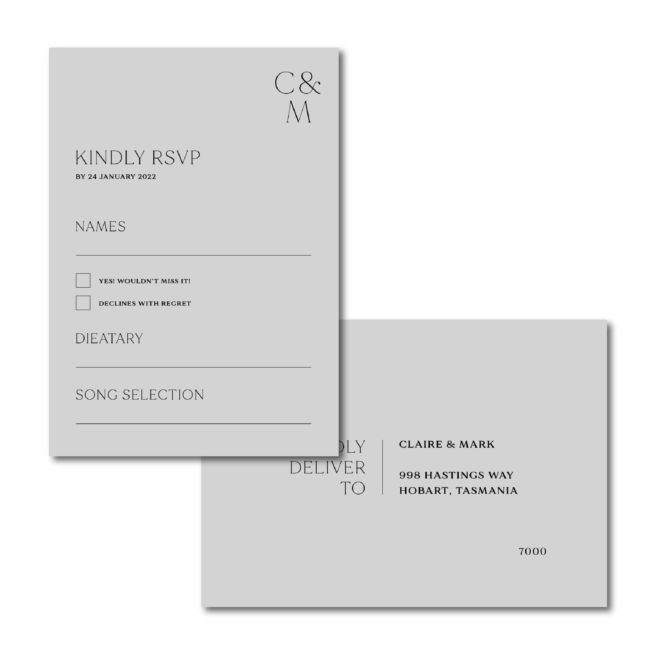 Wilde - RSVP Card
