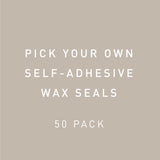 Self-Adhesive Wax Seals - 50 pk