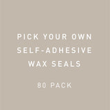 Self-Adhesive Wax Seals - 80 pk