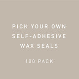 Self-Adhesive Wax Seals - 100 pk