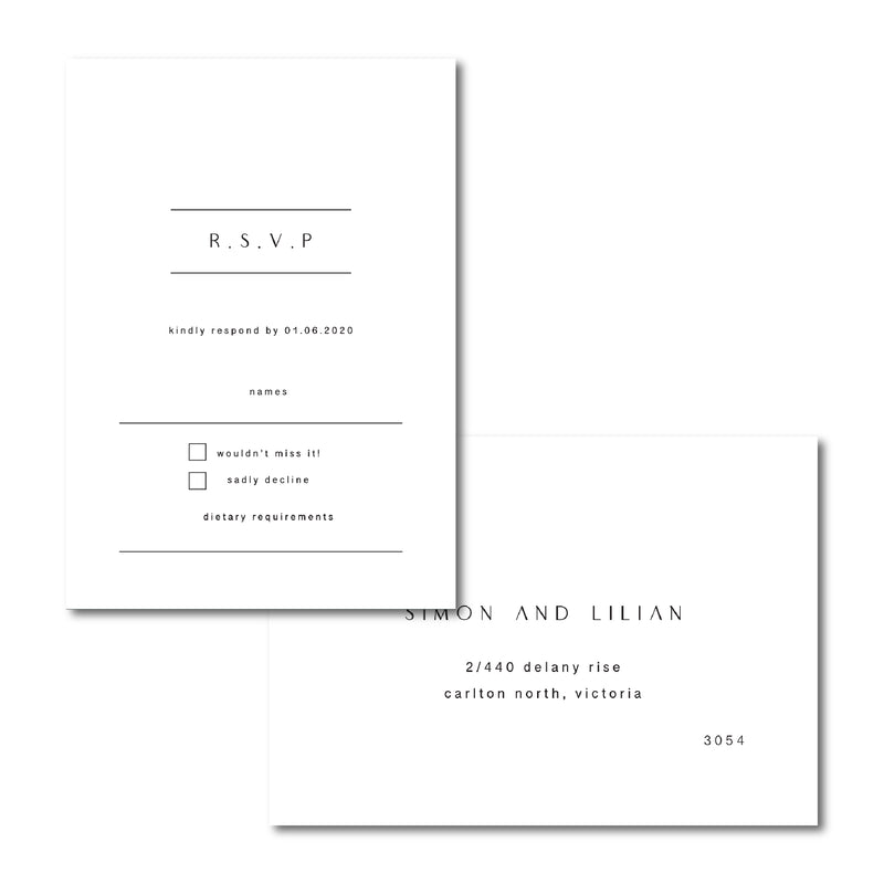 Willow - RSVP Card